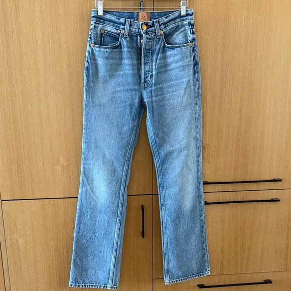 Jamie Haller The Sunday high rise straight leg Denim Jeans Women’s size 24 - Picture 2 of 11